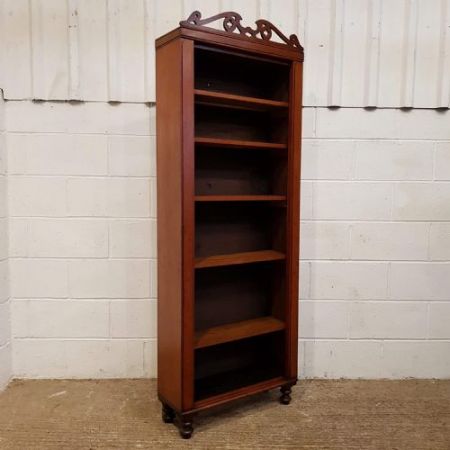 Antikes großes offenes Bücherregal aus Eiche um 1890