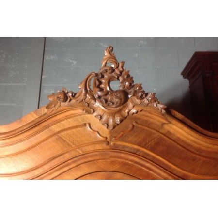 Antikes französisches Bücherschrank aus Walnussholz