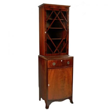 Antiker Bücherschrank aus Mahagoni im Regency Stil