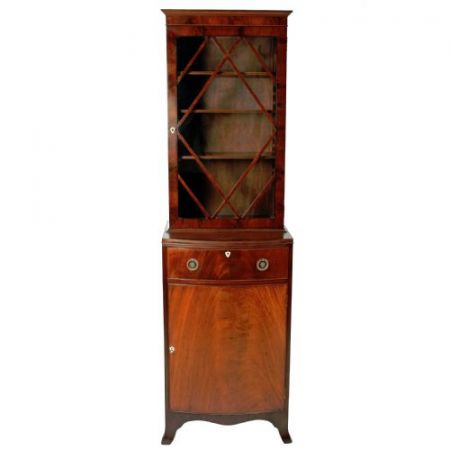 Antiker Bücherschrank aus Mahagoni im Regency Stil