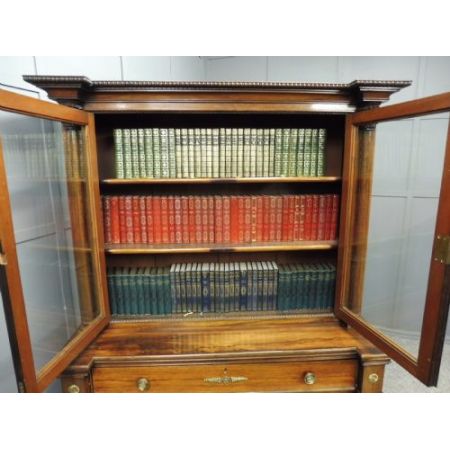 Antiker Bücherschrank aus Palisander aus dem 19. Jahrhundert