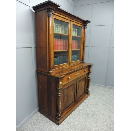 Antiker Bücherschrank aus Palisander aus dem 19. Jahrhundert