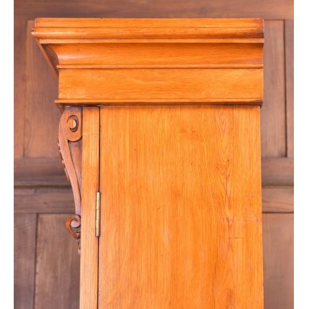 Antiker viktorianischer 2 Tür Bücherschrank aus Honigeiche 