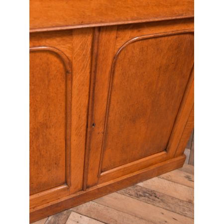 Antiker viktorianischer 2 Tür Bücherschrank aus Honigeiche 