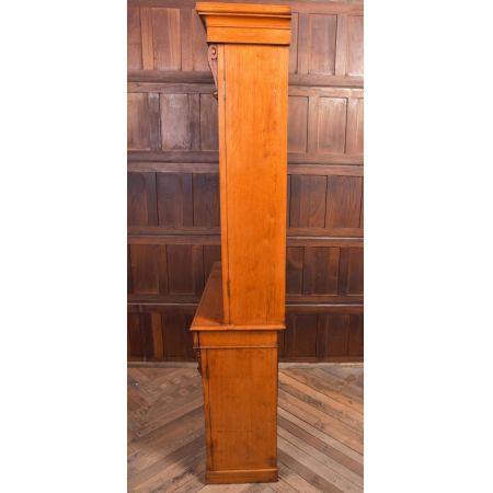 Antiker viktorianischer 2 Tür Bücherschrank aus Honigeiche 