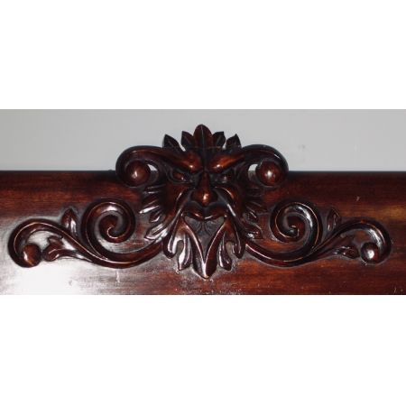 Antikes Double Section Bücherregal aus massivem Mahagoni 