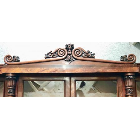 Antiker Breakfront Bücherschrank aus der regency / William IV Zeit