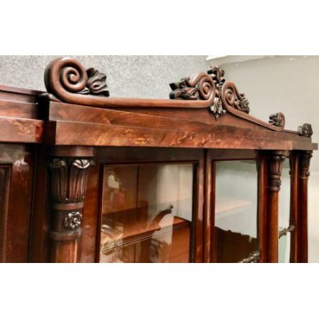 Antiker Breakfront Bücherschrank aus der regency / William IV Zeit