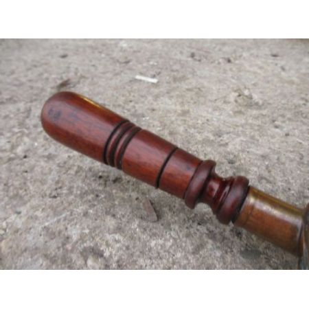 Antike viktorianische Purodnium- oder Kohlebox mit Messinggriff und Schaufel 