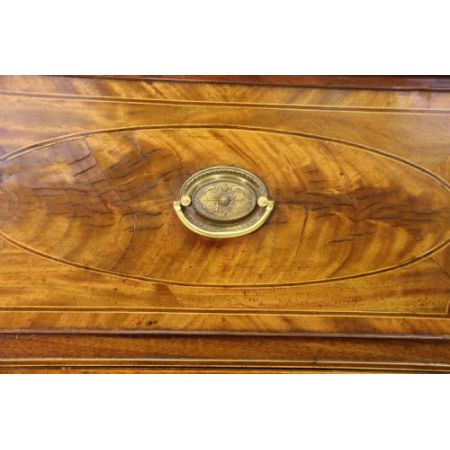 Antiker Flame - Mahagoni Bücherschrank / Vitrine aus Zeit von George III