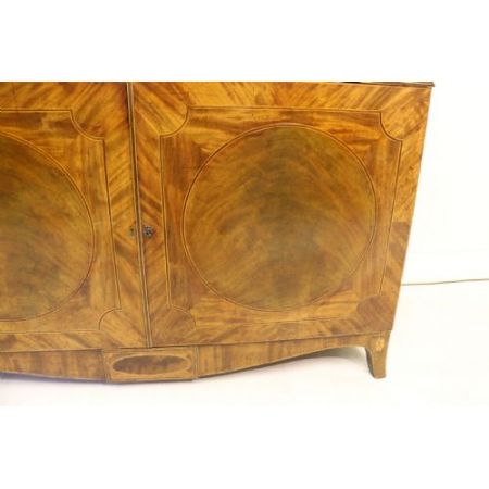 Antiker Flame - Mahagoni Bücherschrank / Vitrine aus Zeit von George III