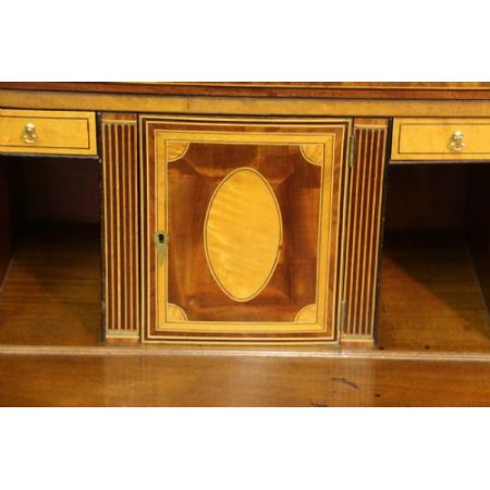 Antiker Flame - Mahagoni Bücherschrank / Vitrine aus Zeit von George III