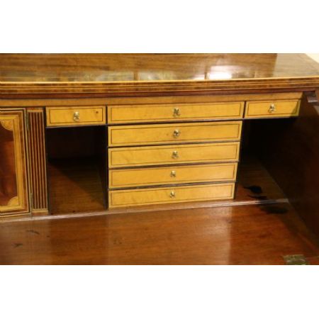 Antiker Flame - Mahagoni Bücherschrank / Vitrine aus Zeit von George III