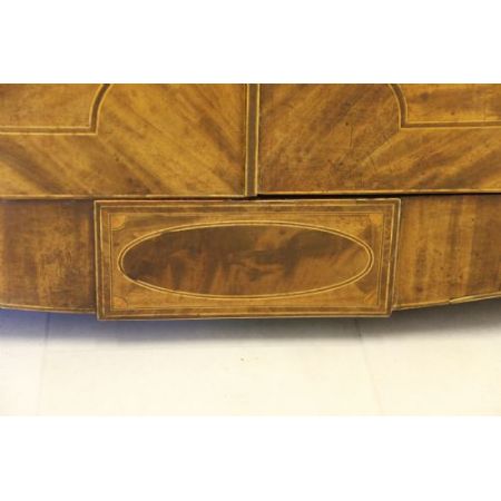 Antiker Flame - Mahagoni Bücherschrank / Vitrine aus Zeit von George III