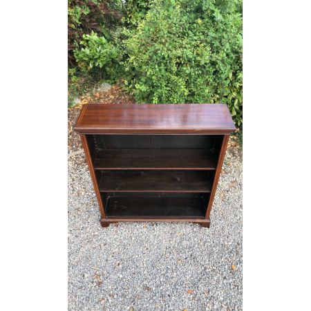 Antikes offenes Inlaid Bücherregal aus der edwardianischen Zeit