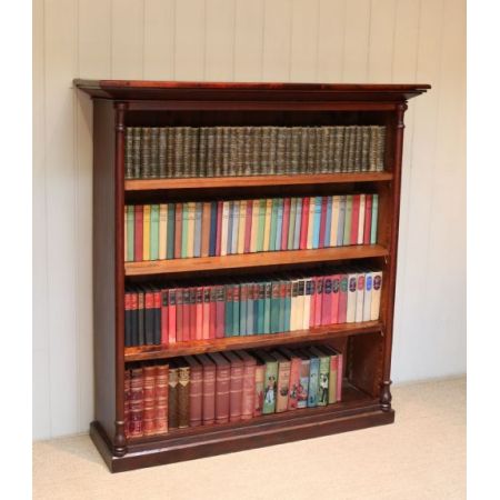 Antikes rustikales Bücheregal aus Mahagoni und Weichholz