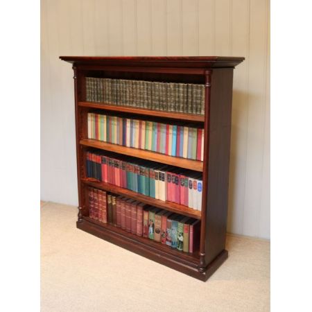 Antikes rustikales Bücheregal aus Mahagoni und Weichholz