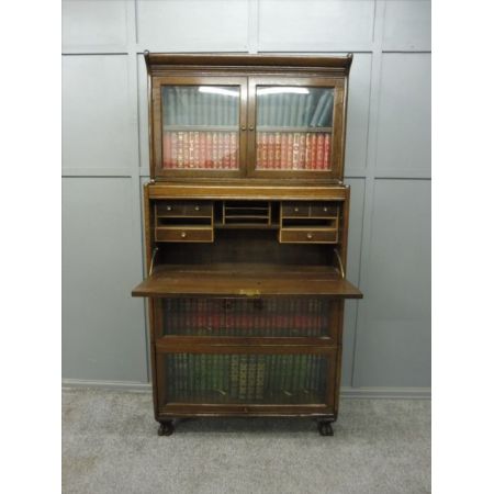 Antiker Eichenholz Lawyer Bücherschrank von der Marke Gunn