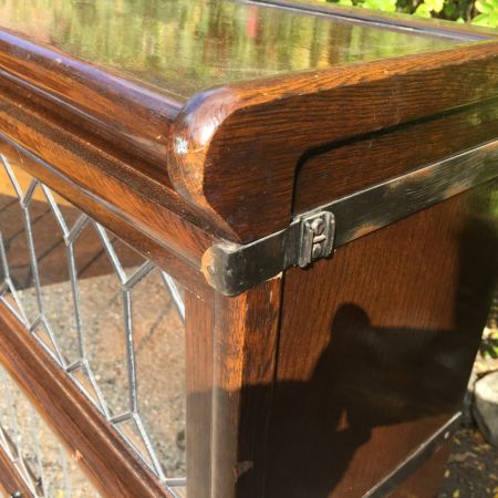 Antiker Globe Wernicke Barrister Bücherschrank