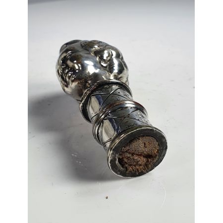 Antiker Jungenkopf Gehstockgriff aus dem späten 19. Jahrhundert