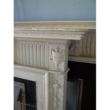 Ein seltenes Paar antiker Weichholz Kaminumrandungen im Regency Stil aus dem 19. Jahrhundert 