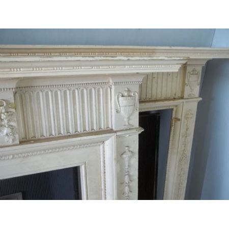 Ein seltenes Paar antiker Weichholz Kaminumrandungen im Regency Stil aus dem 19. Jahrhundert 