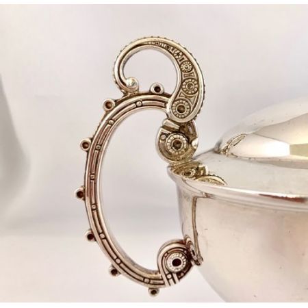 Antiker versilberter Löffelwärmer