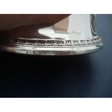 1927 registered, elkington silver plate unusual small mirror plateau.