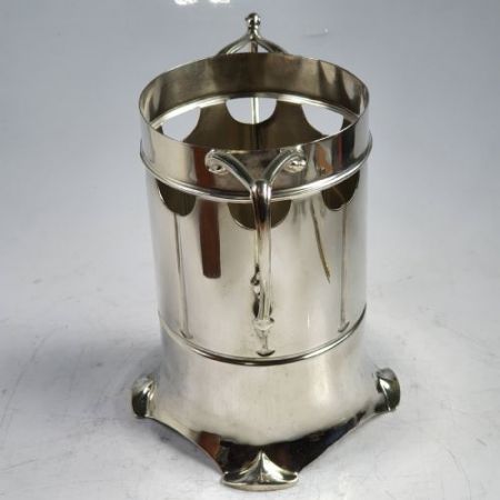 Antiker, versilberter arts & crafts Weinkühler von Roberts & Belk 1910