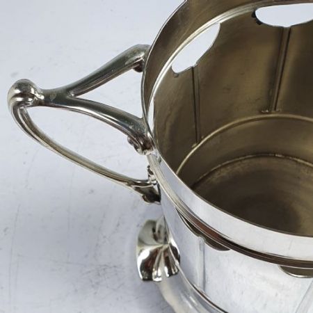 Antiker, versilberter arts & crafts Weinkühler von Roberts & Belk 1910