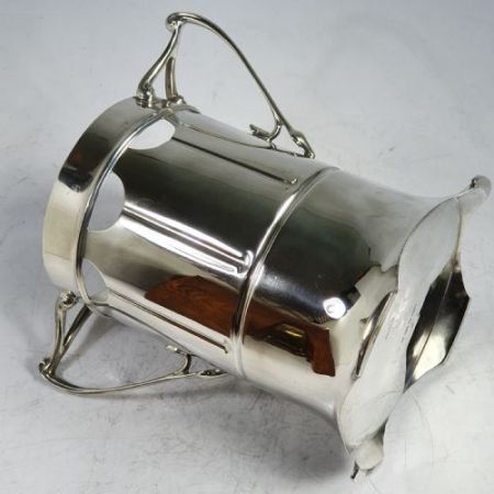 Antiker, versilberter arts & crafts Weinkühler von Roberts & Belk 1910