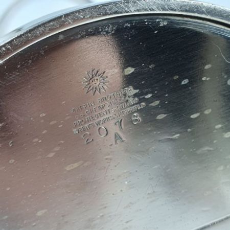 Setlener, epns versilberter "Club" Flaschenhalter/Servierer von Mappin & Webb, antik um 1900