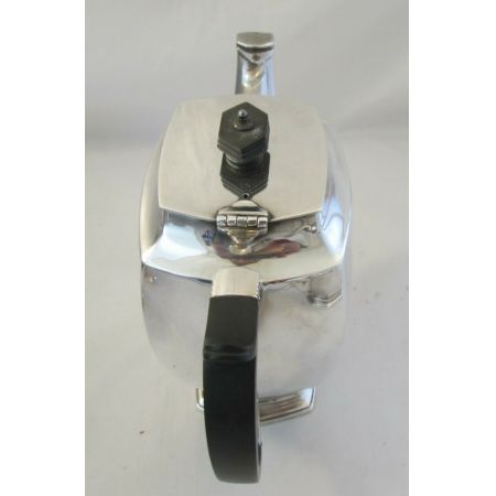 Antikes 4-teiliges, versilbertes Teeservice im Art-déco Stil von "Cooper-bros" 1920