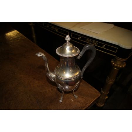 Antikes, 4-teiliges Teeservice im Empirestil, um 1890