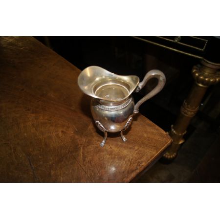 Antikes, 4-teiliges Teeservice im Empirestil, um 1890