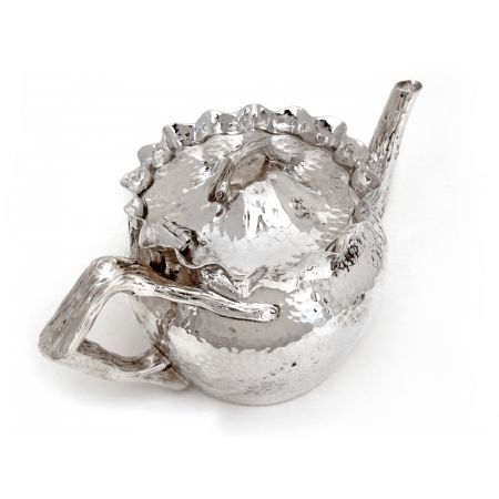 Viktorianisches, 4-teiliges Teeservice versilbert von Alfred Browett, antik 1890