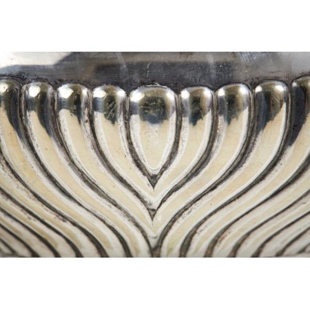 Viktorianisches, dreiteiliges Teeservice versilbert, antik 19. Jahrhundert