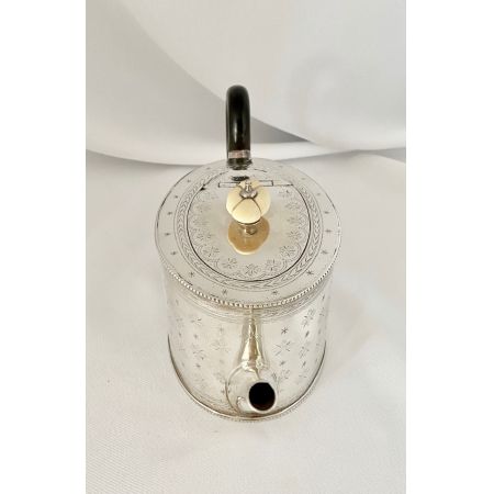 Hübsche antike versilberte Teekanne. von ca1900