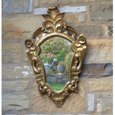 Antiker venezianischer Schildformspiegel