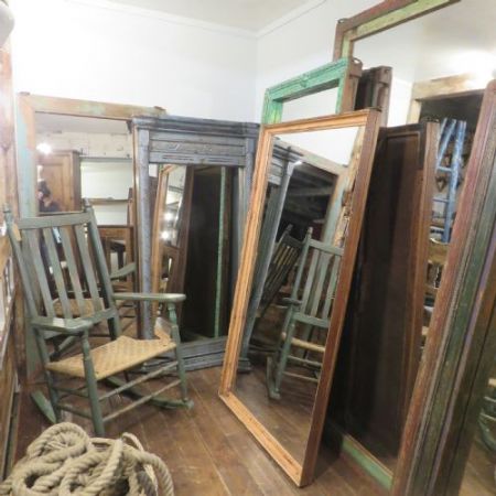 Antiker architektonischer Hallen oder Schminkspiegel von ca 1870 