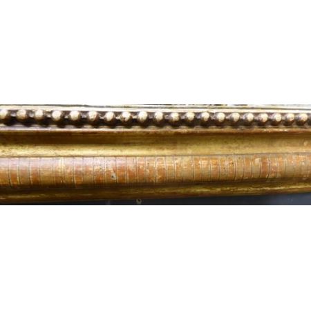 Antiker vergoldeter französsicher Spiegel von Louis Philippe