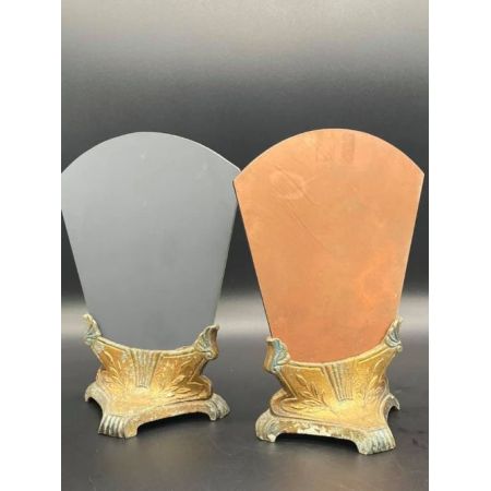 Antikes Paar Art-Deco Spiegel