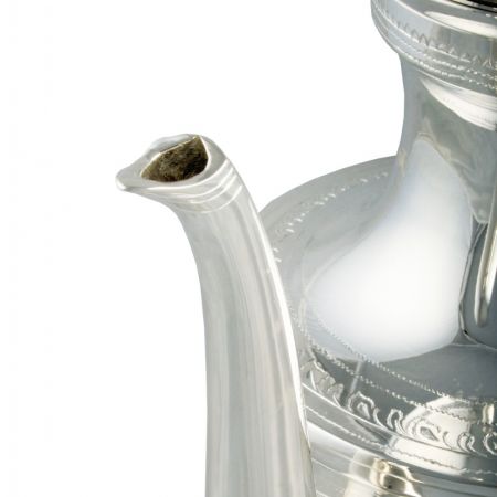 Antike viktorianische versilberte Kaffeekanne