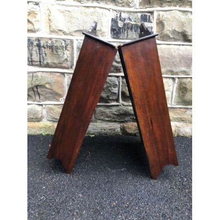 Paar antiker Mahagoni Vitrinen