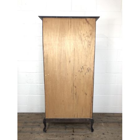 Antike glasierte Mahagoni Vitrine im Kunsthandwerkstil 