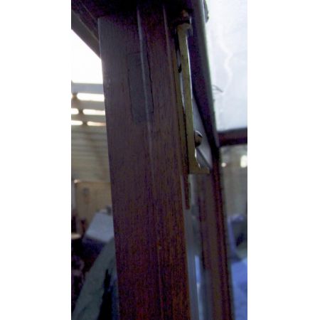 Antike freistehende edwardianische Ladenvitrine aus Mahagoni