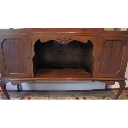 Antike schottische Mahagoni Vitrine