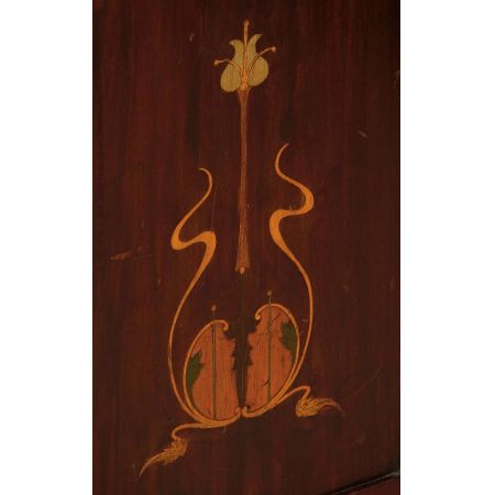 Antike Eckvitrine im Jugendstil von ca 1900