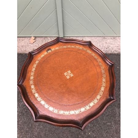 Antiker Stativ Wein Tisch aus massivem Mahagoni 