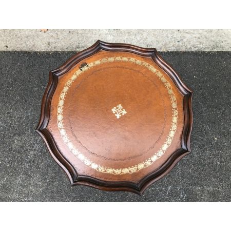 Antiker Stativ Wein Tisch aus massivem Mahagoni 